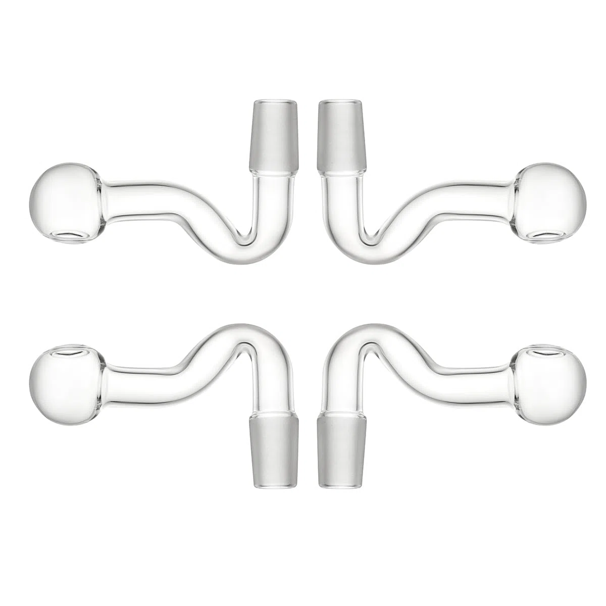 Connettori maschio in vetro da laboratorio da 14 mm per la generazione di gas e la distillazione, confezione da 4