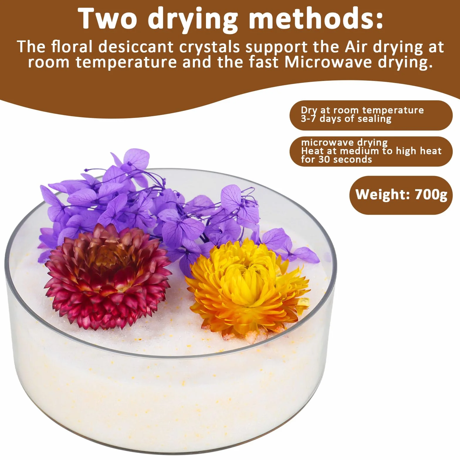 Fiori secchi 700 g gel di silice per asciugare i fiori, gel di silice desiccant essiccante gel di silice comprare gel di silice confezioni di gel di silice fiori secchi per fiori