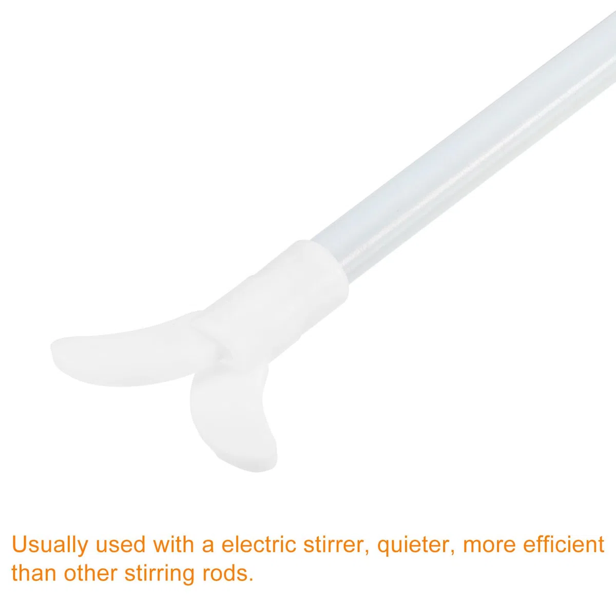 QUARKZMAN Asta di Miscelazione Elettrica in PTFE 250x55mm per Agitatore Elettrico con Pala Pieghevole per Laboratorio