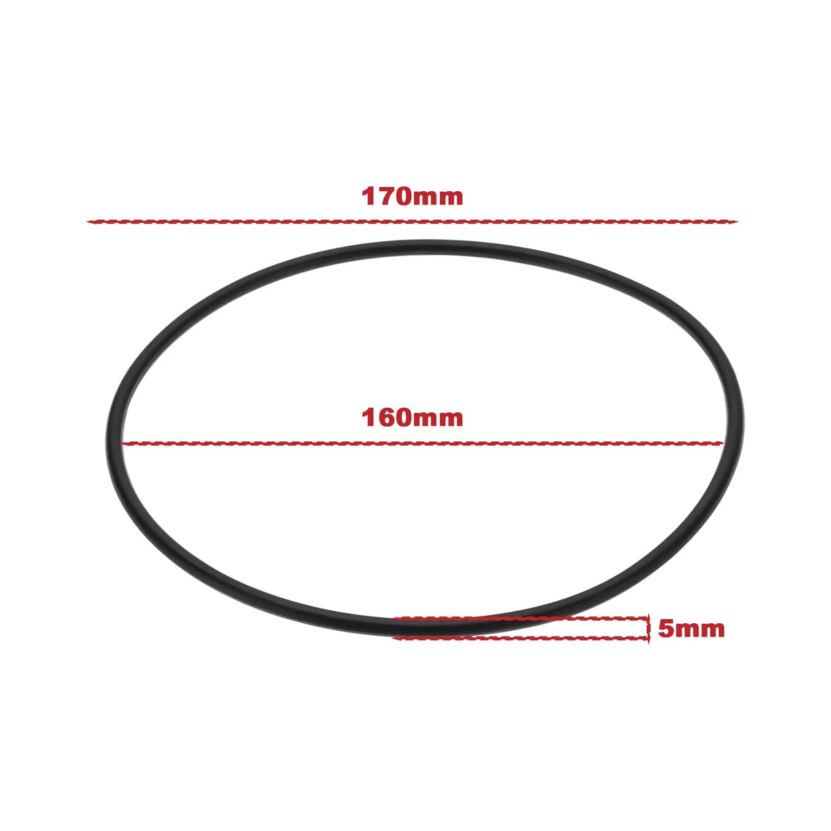 2 Pezzi Guarnizione Di Tenuta In Gomma Per Coperchio Superiore Del Motore Dell'acquario Diametro Esterno 170 Mm Spessore 5 Mm A20038 Compatibile Con Fluval 104 105 204 205 106 206