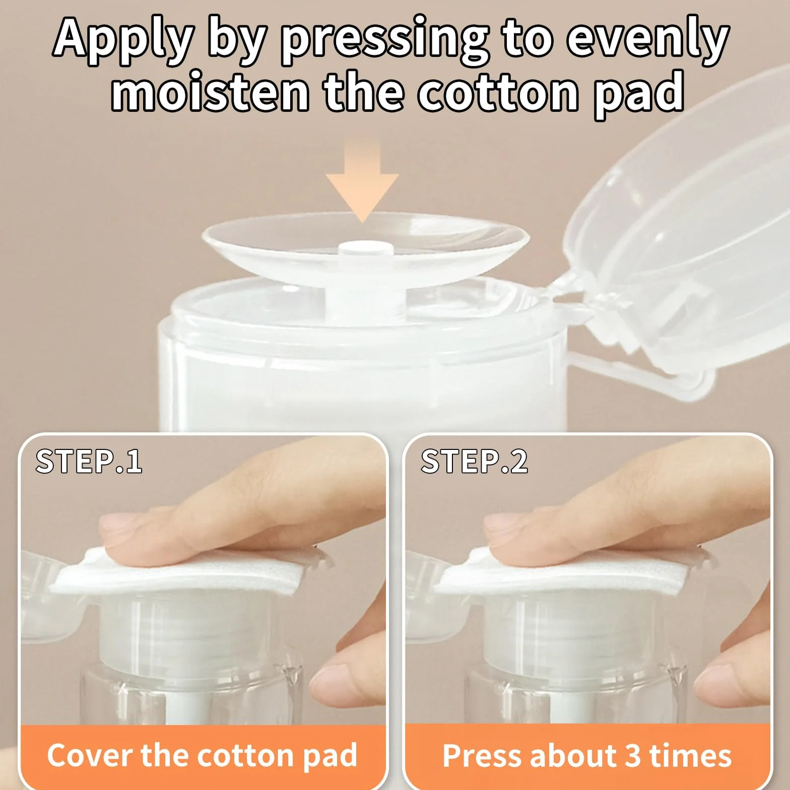 300 ml Dispenser per a Pompa,2 Pezzi Unghie Cleaner Plastica Della Pompa,Flaconi da Viaggio Contenitori,Riutilizzabili Dispenser a Pressione