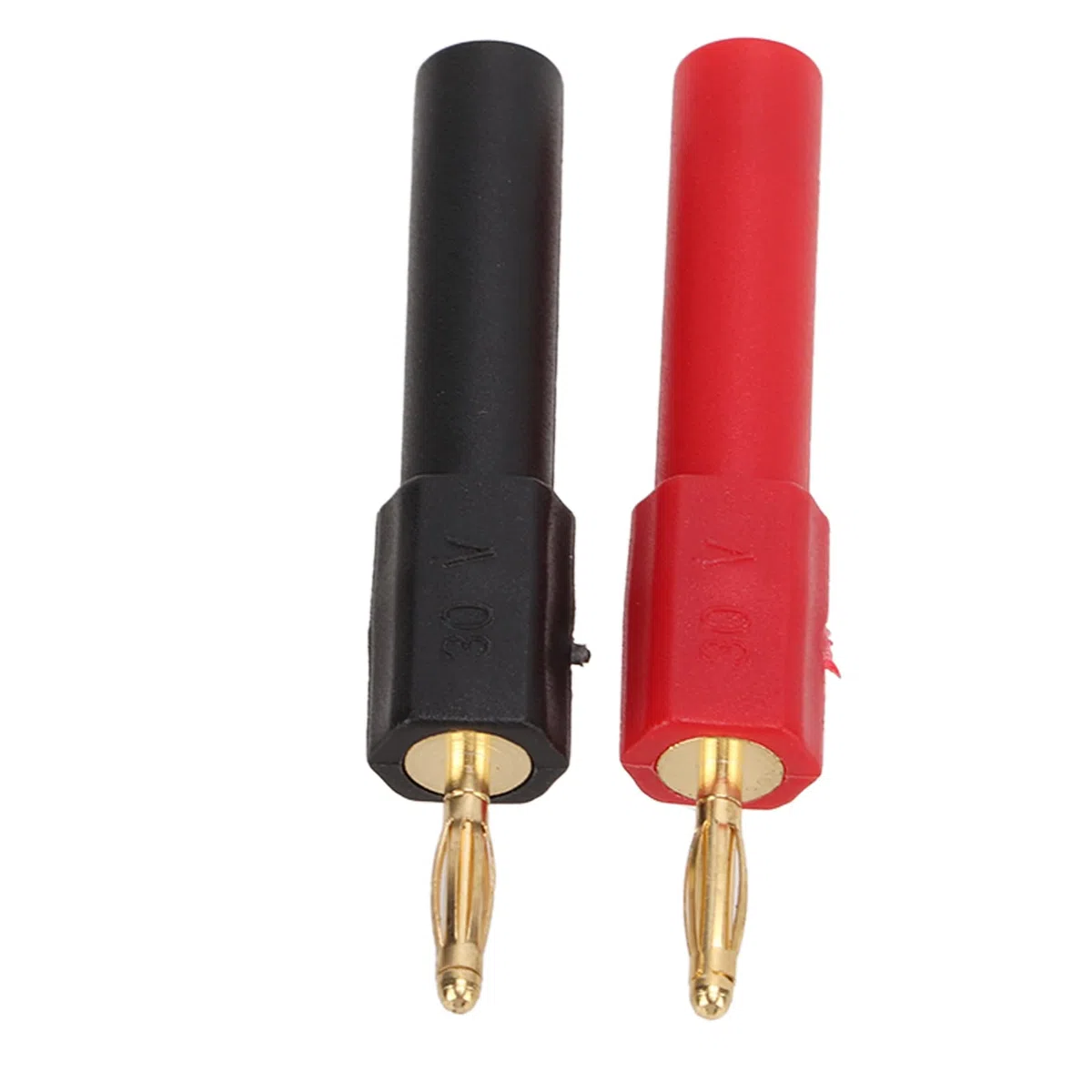Adattatore per Spina a Banana, 2 mm Maschio a 4 mm Femmina, Ottone, Rosso e Nero, 5 Set, Connettore PA