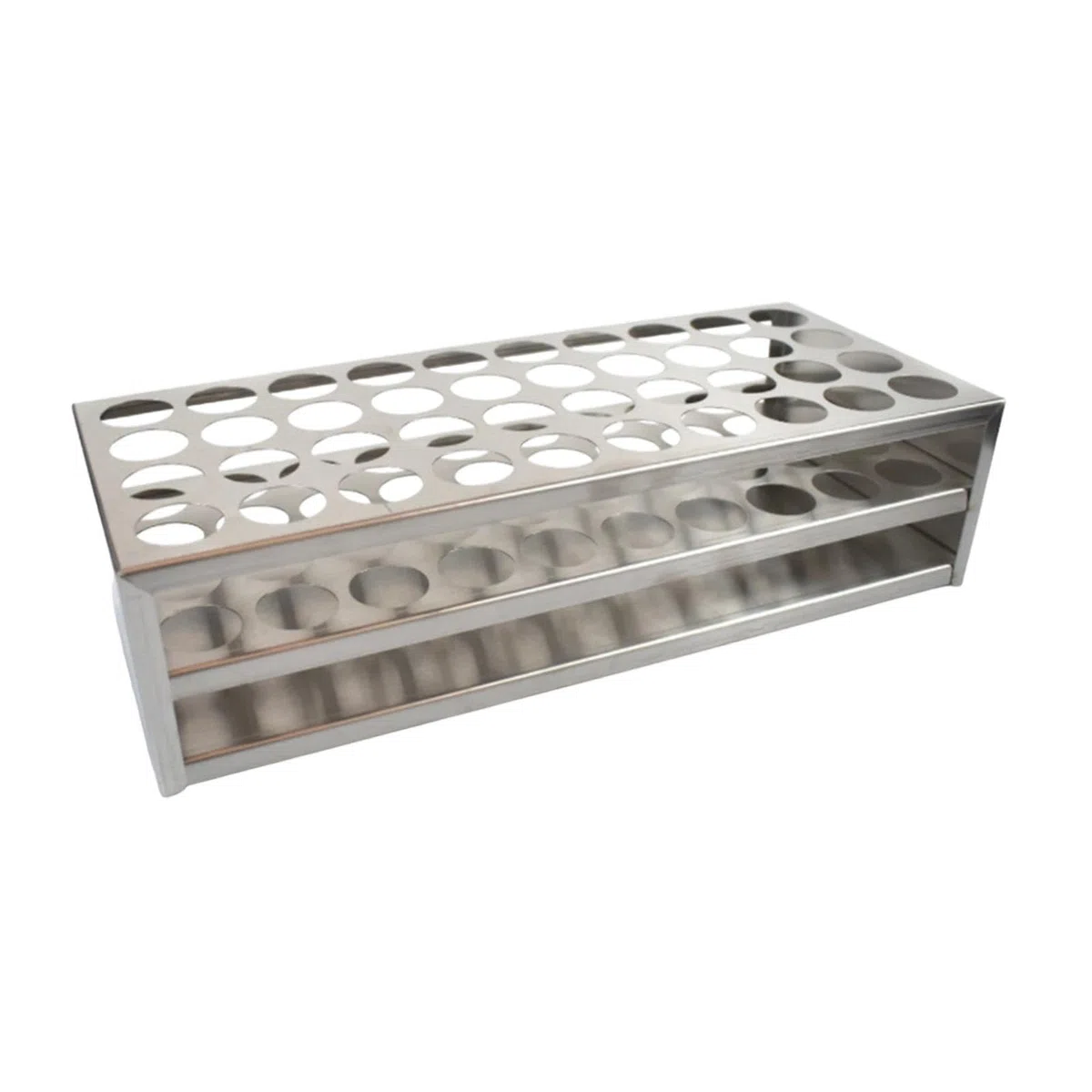 Amagogo Supporto per provette cilindriche in acciaio inossidabile Attrezzatura da laboratorio Supporto per provette da centrifuga Forniture scientifiche, Foro 22mm
