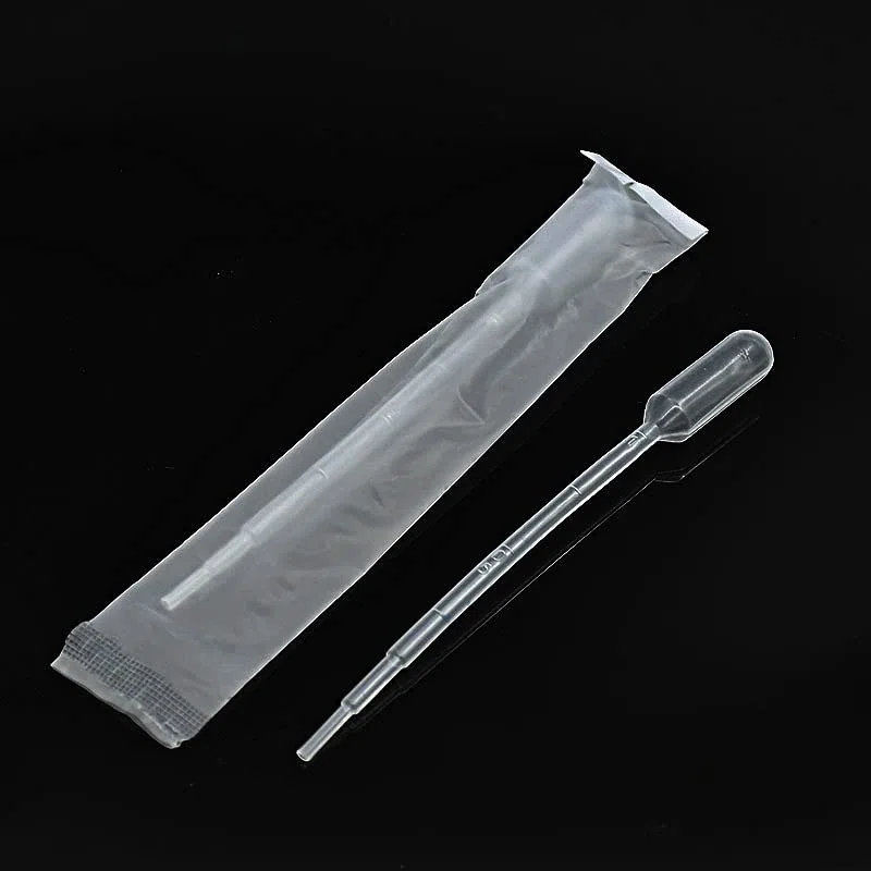 100pcs Sterile Pasteur Pipette Plastic Sterle sterile LDPE. Dropper Facile lacerazione con Avvolto singolarmente 1ml / 2ml / 3ml / 5ml / 10ml 100 / PK (Capacity : 2ml)