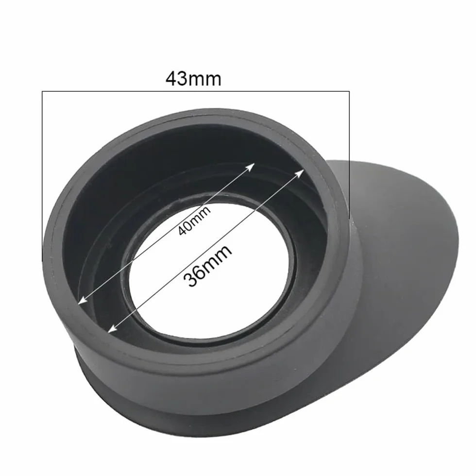 Kit accessori per microscopio 1 paio di coppe oculari in gomma for binocolo, protezioni for gli occhi, diametro interno 40 mm, for microscopi, oculari, telescopi, oculari Vetrini per microscopio