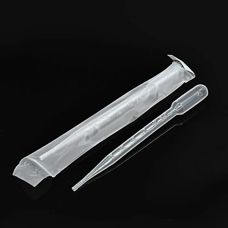 100pcs Sterile Pasteur Pipette Plastic Sterle sterile LDPE. Dropper Facile lacerazione con Avvolto singolarmente 1ml / 2ml / 3ml / 5ml / 10ml 100 / PK (Capacity : 2ml)